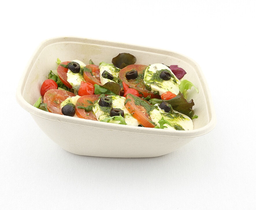 Suikerriet bowl vierkant aflopend mlxx cm