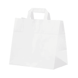 Papieren draagtas wit 32x17x30cm
