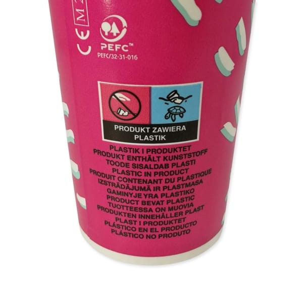 Milkshakebeker karton 500ml Sunrise II