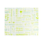 Vetvrij wikkelpapier Parole groen 31x38cm