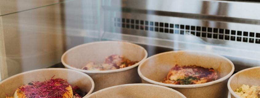 PLA kraft saladebakje 500ml 750ml 1000ml 1300ml