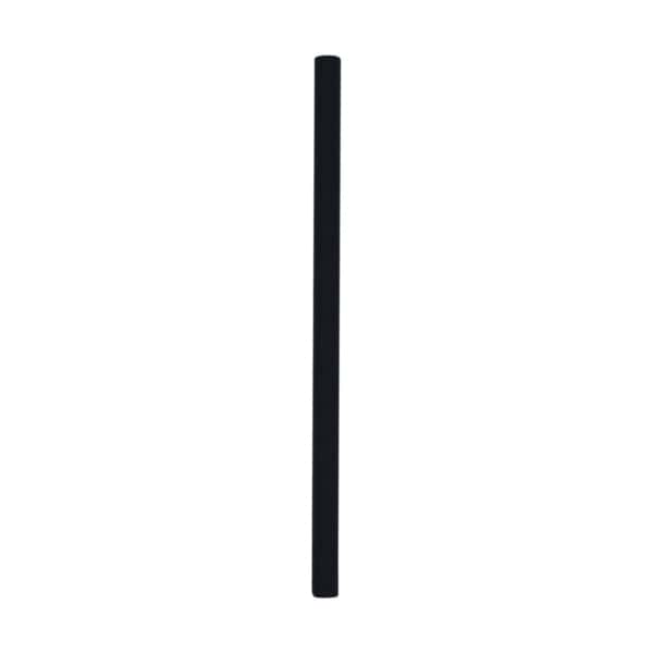 Papieren cocktailrietjes zwart 150x7mmØ