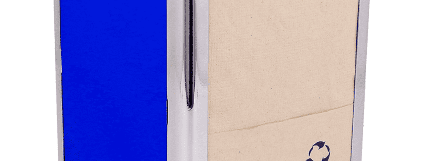 Servet dispenser voor mini servetten blauw