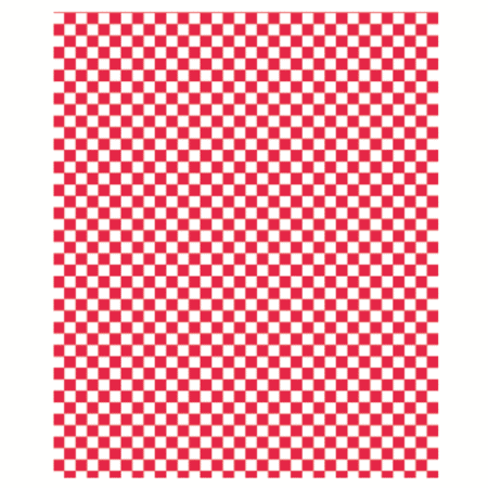 Vetvrij papier rood wit blok 31x31cm