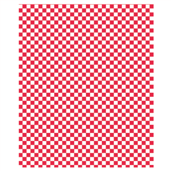 Vetvrij papier rood wit blok 31x31cm