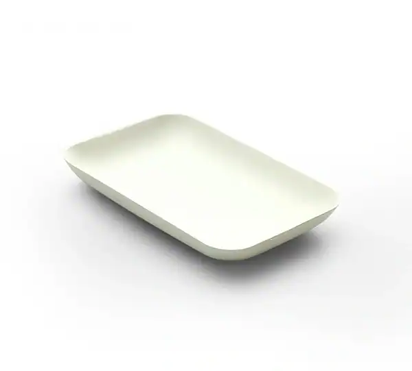 Bagastro bord rechthoekig 12x8xH1,5cm