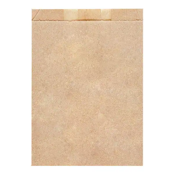 Kraft broodzak bruin 26+8x35cm