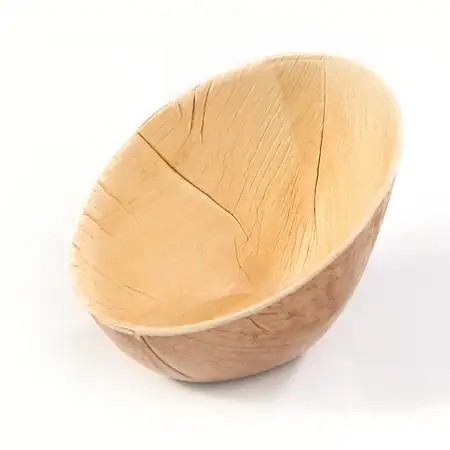 Palm kom ovaal schuin 16cl 14x10xH8,4/3,4cm