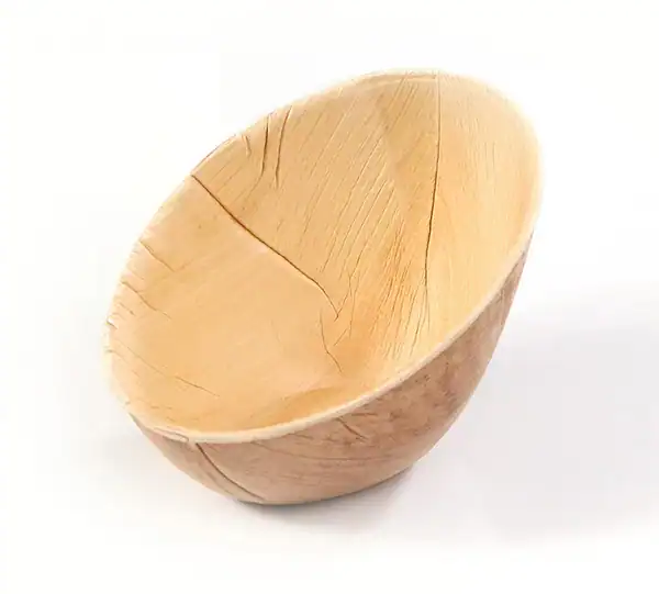 Palm kom ovaal schuin 16cl 14x10xH8,4/3,4cm