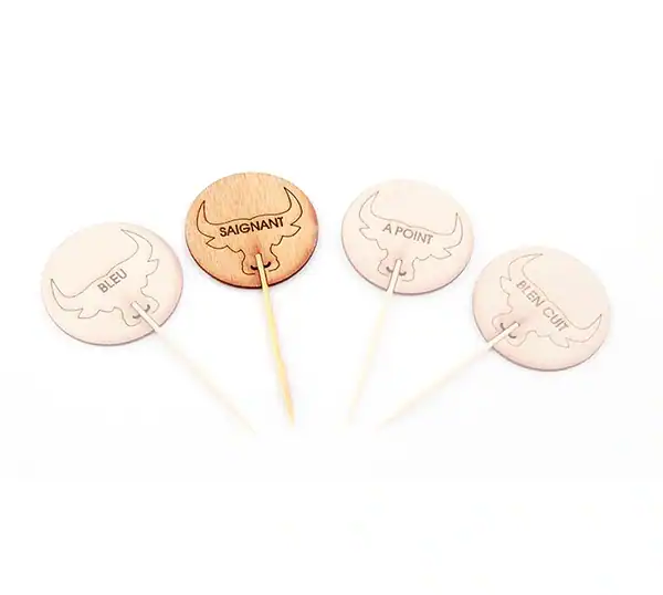 Steakmarker bamboe saignant (medium rare) 90mm