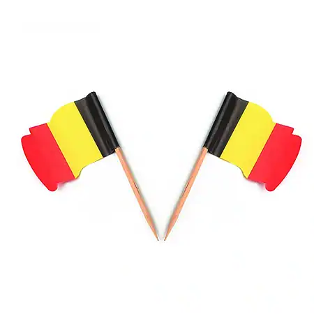 Vlagprikker België wapperend (FSC®)