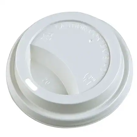 PS Koffiebeker deksels wit Ø80mm8oz