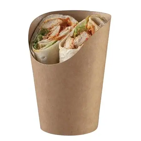 Wrap cups 12oz 360ml PE bruin