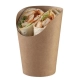 Wrap cups 12oz 360ml PE bruin
