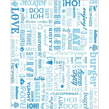 Vetvrij papier Parole blauw 28x34cm 229.41