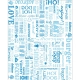 Vetvrij papier Parole blauw 28x34cm 229.41