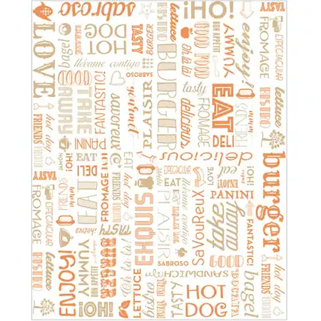 Vetvrij papier Parole oranje 28x34cm 229.40
