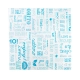 Vetvrij wikkelpapier parole blauw 31x31cm 229.19