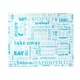 Vetvrij wikkelpapier parole blauw 31x38cm