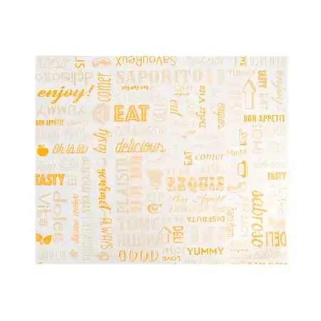 etvrij wikkelpapier parole oranje 31x38cm 229.65