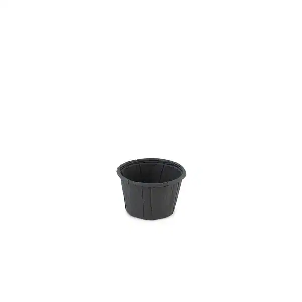 Papieren sauspotje 30ml zwart (FSC®) 50542