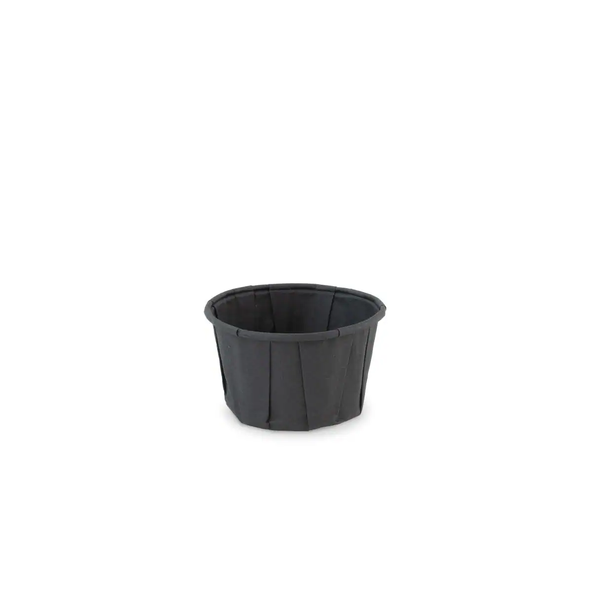 Papieren sauspotje 60ml zwart (FSC®) 50546