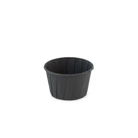 Papieren sauspotje 96ml zwart (FSC®) 50548