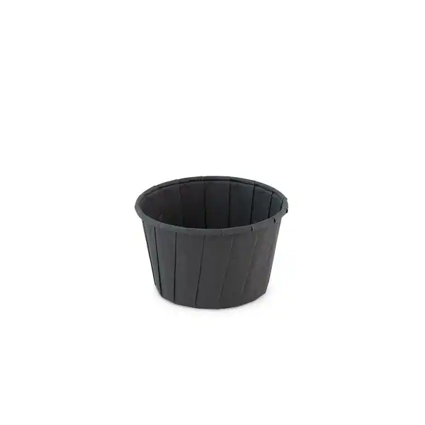 Papieren sauspotje 96ml zwart (FSC®) 50548