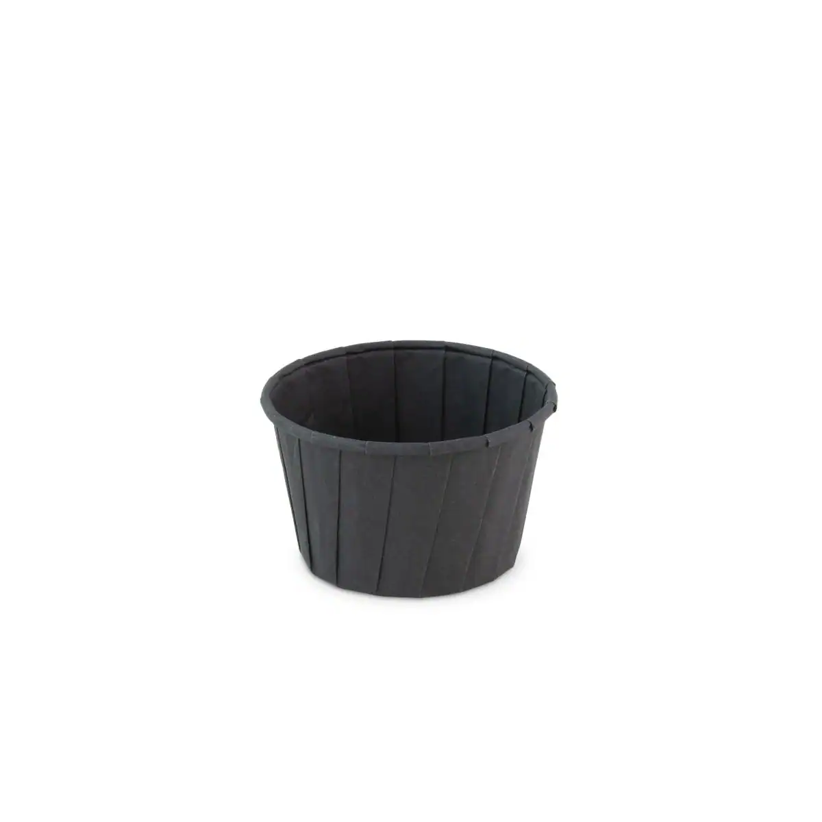 Papieren sauspotje 96ml zwart (FSC®) 50548