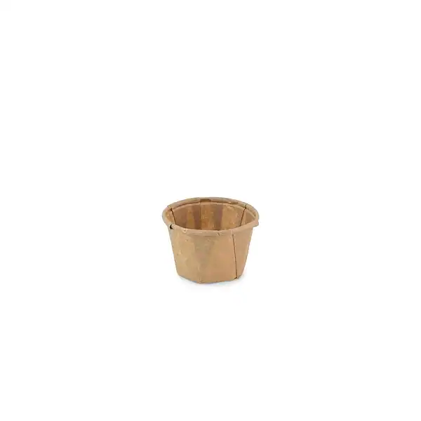 Papieren sauspotje 30ml bruin (FSC®) 50522