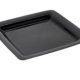 Herbruikbaar bord vierkant 23cm zwart REUPLSQBK2320