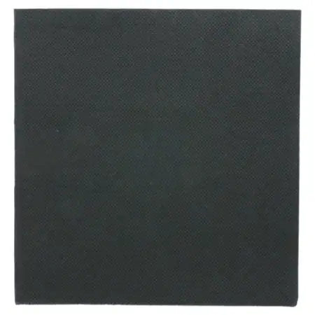 Servet zwart 33x33cm ¼ vouw DP