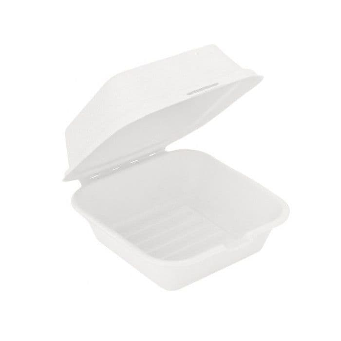 Suikerriet hamburgerdoos 450ml 150x150x75mm